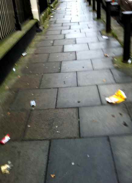 Blessington Street D7, Jan 6 2013, dumping & loose litter